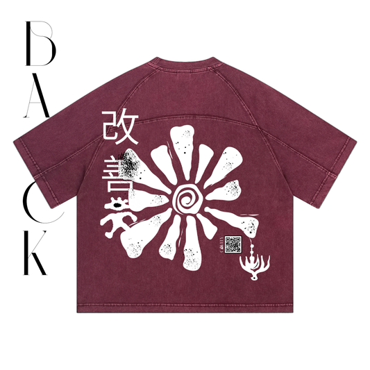 Camiseta Oversize Estilo Urbano Oriental 'KAIZEN'