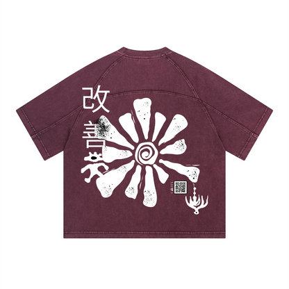 Camiseta Oversize Estilo Urbano Oriental 'KAIZEN'