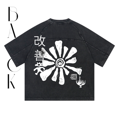 Camiseta Oversize Estilo Urbano Oriental 'KAIZEN'